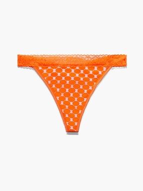 Savage x Fenty COTTON ESSENTIALS LACE-TRIM
LOW-RISE THONG PANTY 2X